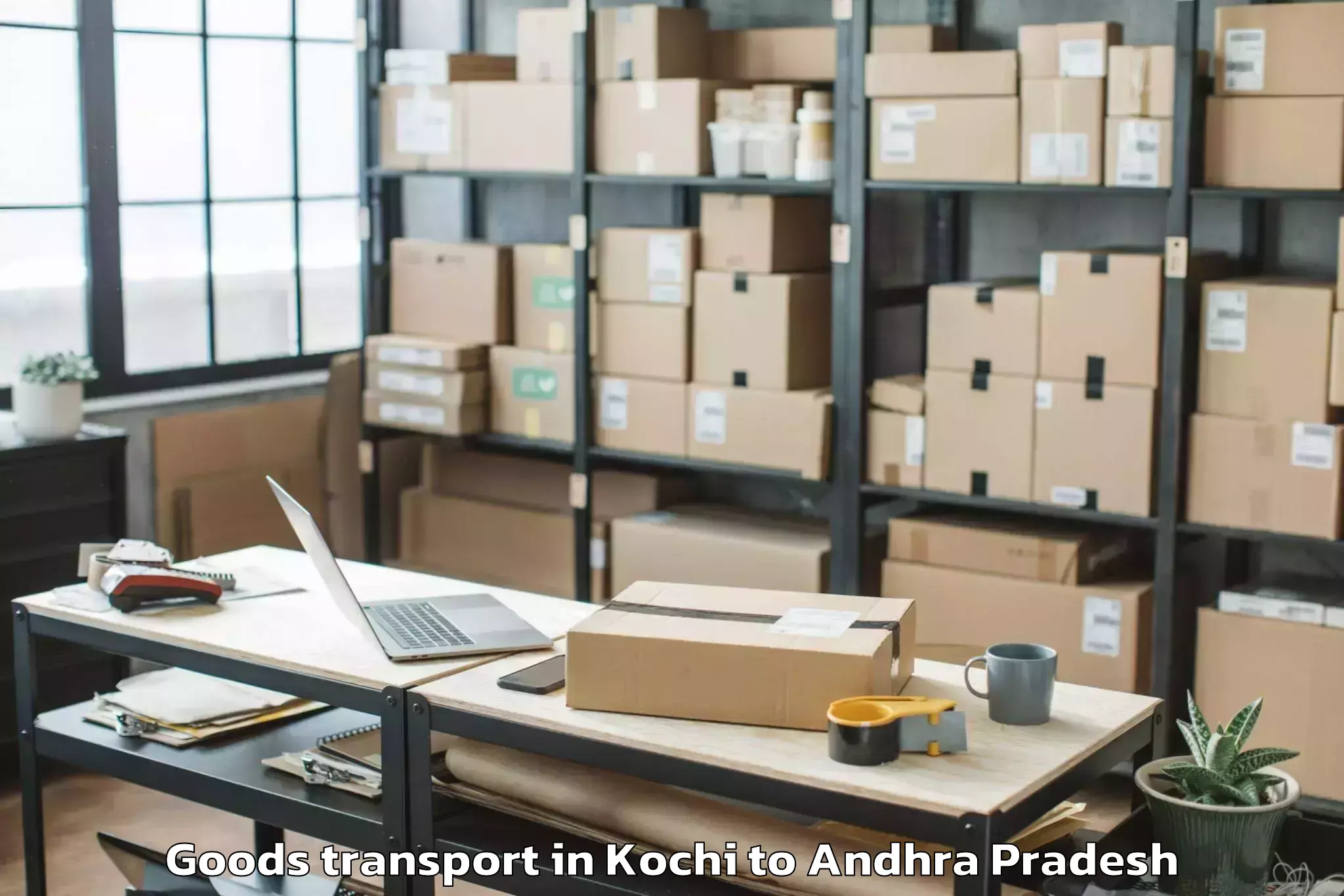 Easy Kochi to Pulivendula Goods Transport Booking